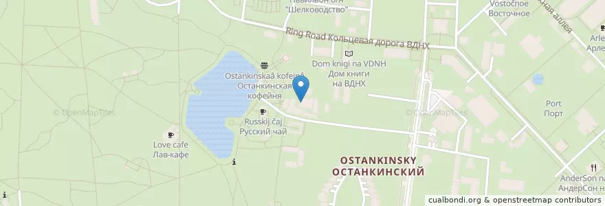 Mapa de ubicacion de Ostankinsky District en Russia, Central Federal District, Moscow, North-Eastern Administrative Okrug, Ostankinsky District.