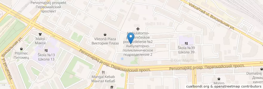 Mapa de ubicacion de Фонтан en روسيا, Центральный Федеральный Округ, ريازان أوبلاست, Городской Округ Рязань.
