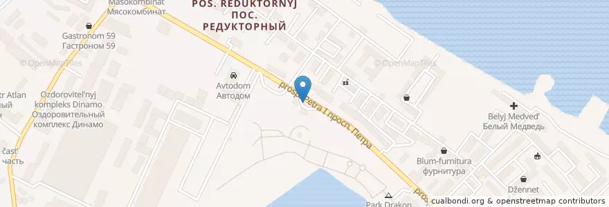 Mapa de ubicacion de АЗС Нефтяник en روسيا, منطقة شمال القوقاز الفيدرالية, Дагестан, Городской Округ Махачкала.