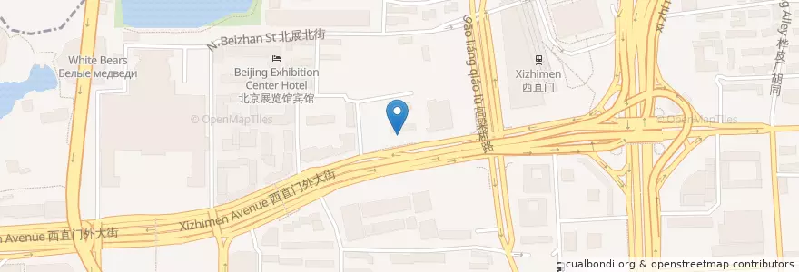 Mapa de ubicacion de 中国工商银行 en Cina, Pechino, Hebei, 西城区.