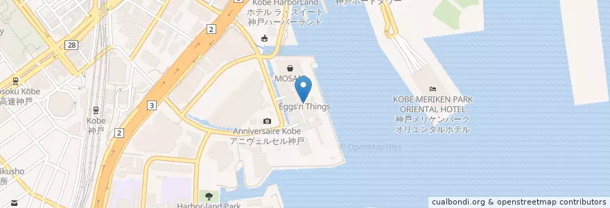 Mapa de ubicacion de ブラジリアーノ en Japan, Präfektur Hyōgo, 神戸市, 中央区.