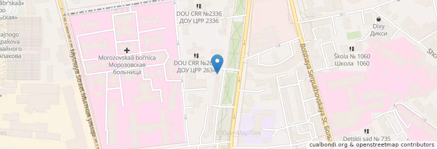 Mapa de ubicacion de Сбербанк en Rusia, Distrito Federal Central, Москва, Distrito Administrativo Central, Район Замоскворечье.