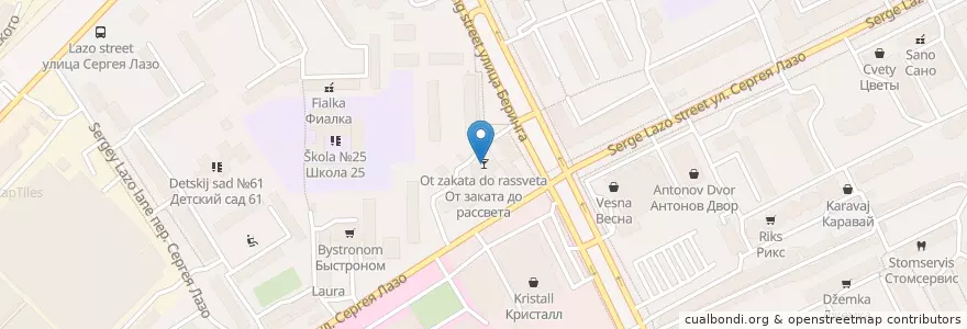Mapa de ubicacion de От заката до рассвета en ロシア, シベリア連邦管区, トムスク州, トムスク地区, トムスク管区.