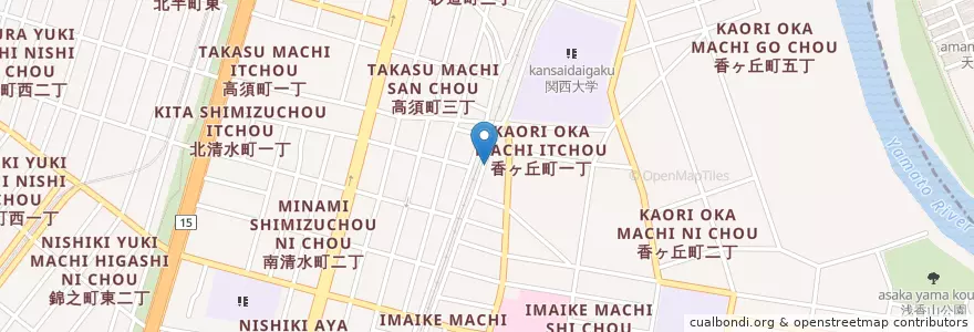 Mapa de ubicacion de 米本眼科 en Japón, Prefectura De Osaka, 堺市, 堺区.