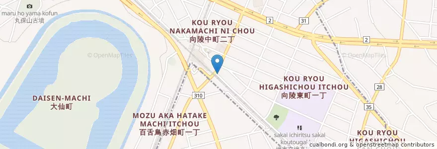 Mapa de ubicacion de かなめクリニック en 日本, 大阪府, 堺市, 堺区.