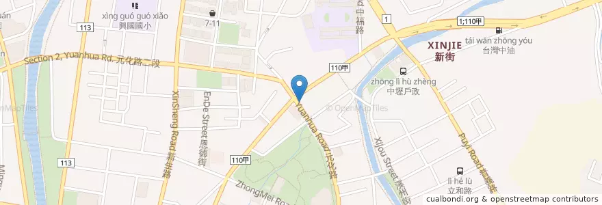 Mapa de ubicacion de 宏其婦幼醫院 en تايوان, تاو يوان, زونغلي.
