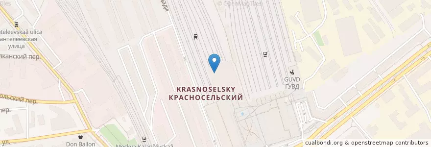 Mapa de ubicacion de Krasnoselsky District en Russia, Central Federal District, Moscow, Central Administrative Okrug, Krasnoselsky District.
