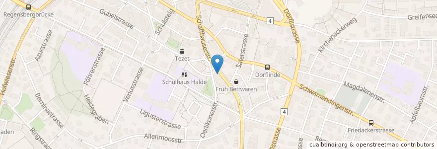 Mapa de ubicacion de Discount-Tankstelle en 瑞士, 蘇黎世, Bezirk Zürich, Zürich.