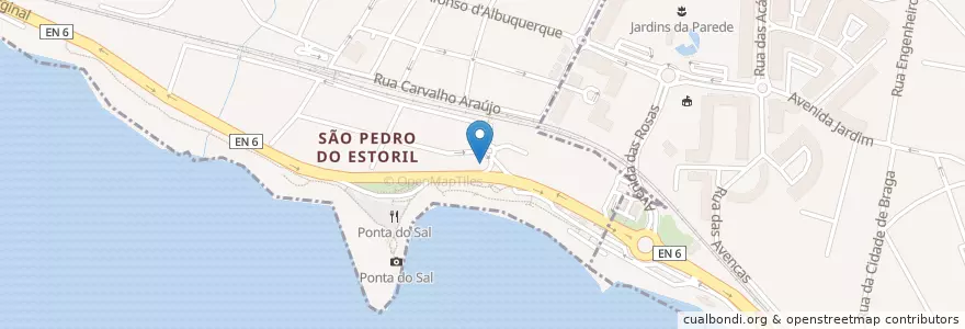 Mapa de ubicacion de O Mira en Portugal, Área Metropolitana De Lisboa, Lisboa, Grande Lisboa, Cascais, Cascais E Estoril.