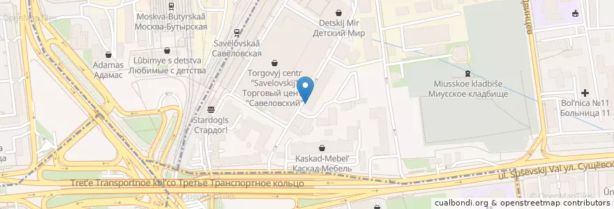 Mapa de ubicacion de Сайгон en Russie, District Fédéral Central, Moscou, Северо-Восточный Административный Округ, Район Марьина Роща.