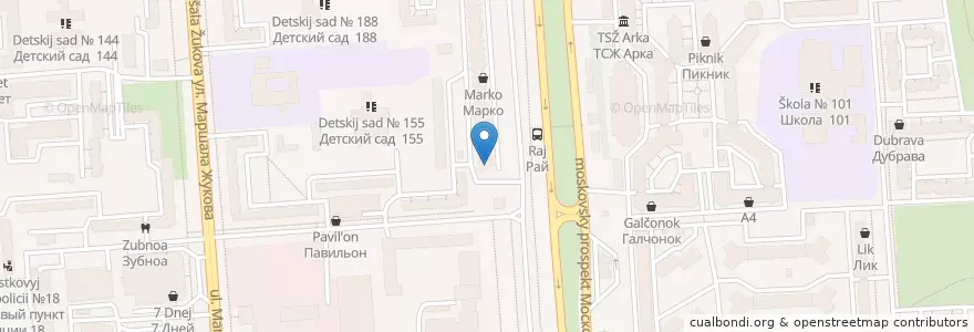 Mapa de ubicacion de Библиотека-музей № 24 им. П.Д.Пономарева en Russie, District Fédéral Central, Oblast De Voronej, Городской Округ Воронеж.