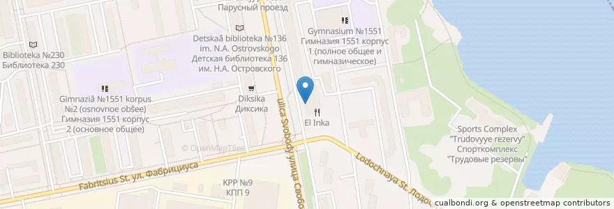 Mapa de ubicacion de Горздрав en Rússia, Distrito Federal Central, Москва, Северо-Западный Административный Округ.