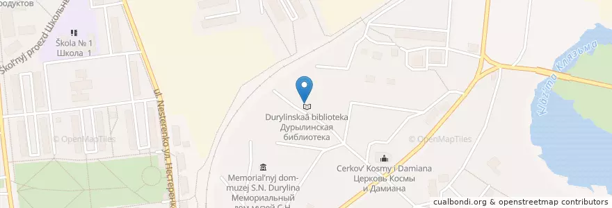 Mapa de ubicacion de Дурылинская библиотека en Russia, Distretto Federale Centrale, Oblast' Di Mosca, Городской Округ Королёв.