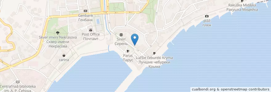 Mapa de ubicacion de Тесто en Russia, South Federal District, Autonomous Republic Of Crimea, Republic Of Crimea, Yalta City Municipality, Городской Округ Ялта.