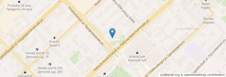 Mapa de ubicacion de Макдоналдс en Rusia, Южный Федеральный Округ, Volgogrado, Городской Округ Волгоград.