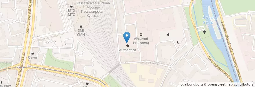 Mapa de ubicacion de Цурцум en Rusland, Centraal Federaal District, Moskou, Центральный Административный Округ, Басманный Район.