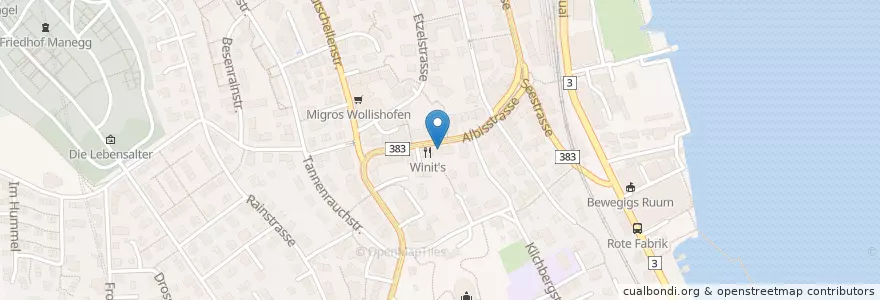 Mapa de ubicacion de Casa Nostrana en Switzerland, Zurich, District Zurich, Zurich.