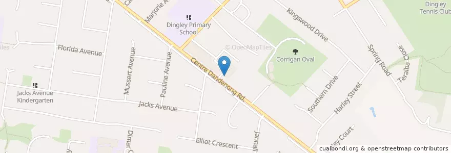 Mapa de ubicacion de Commonwealth Bank en Australie, Victoria, City Of Kingston.