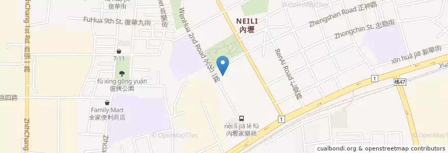 Mapa de ubicacion de 爭鮮迴轉壽司 en Taiwan, Taoyuan, Zhongli.