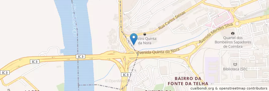 Mapa de ubicacion de Restaurante Pizzaria Toscana en Portugal, Centro, Baixo Mondego, Coimbra, Coimbra, Sé Nova, Santa Cruz, Almedina E São Bartolomeu.