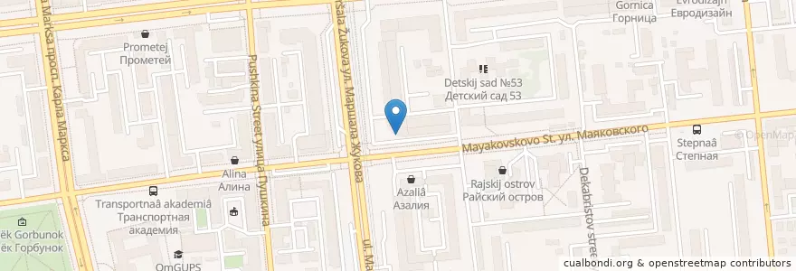 Mapa de ubicacion de ВТБ en Rusland, Federaal District Siberië, Омская Область, Омский Район, Городской Округ Омск.