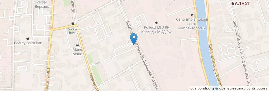 Mapa de ubicacion de Горздрав en Rusia, Центральный Федеральный Округ, Москва, Центральный Административный Округ, Район Замоскворечье.