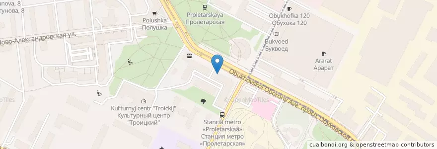 Mapa de ubicacion de Первая помощь en Russia, Northwestern Federal District, Leningrad Oblast, Saint Petersburg, Nevsky District.