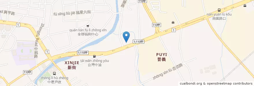 Mapa de ubicacion de 麥當勞 en تایوان, 桃園市, 中壢區.