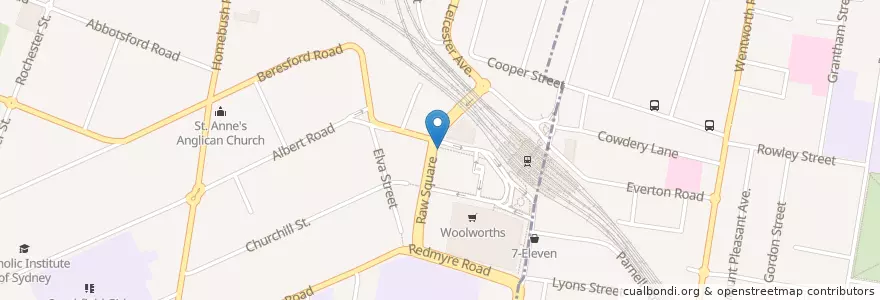Mapa de ubicacion de Mi Ga en オーストラリア, ニューサウスウェールズ, Strathfield Municipal Council, Sydney.