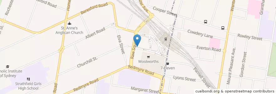 Mapa de ubicacion de Tami en Australia, New South Wales, Strathfield Municipal Council, Sydney.