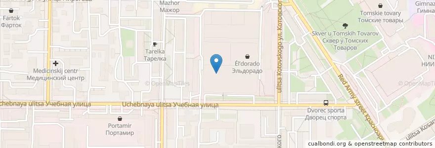 Mapa de ubicacion de Subway en Russia, Distretto Federale Siberiano, Томская Область, Томский Район, Городской Округ Томск.