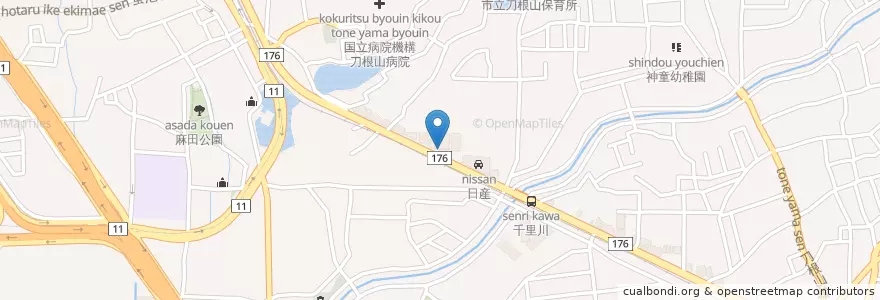 Mapa de ubicacion de マクドナルド en Япония, Осака, 豊中市.