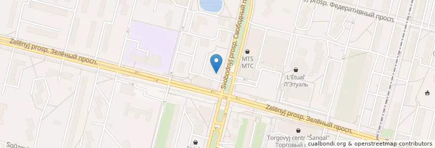 Mapa de ubicacion de Алонд en روسیه, Центральный Федеральный Округ, Москва, Восточный Административный Округ, Район Новогиреево.