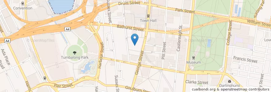 Mapa de ubicacion de Umi Sushi Express en Australien, Neusüdwales, Council Of The City Of Sydney, Sydney.