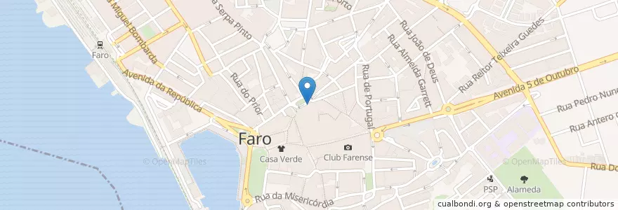 Mapa de ubicacion de Sol e Jardiim en پرتغال, Algarve, Algarve, فارو, فارو, فارو.