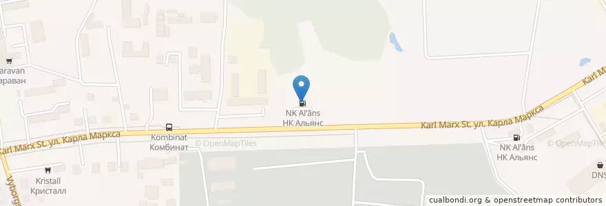 Mapa de ubicacion de ННК, АЗС №54 en Rusland, Federaal District Verre Oosten, Kraj Chabarovsk, Городской Округ Хабаровск.
