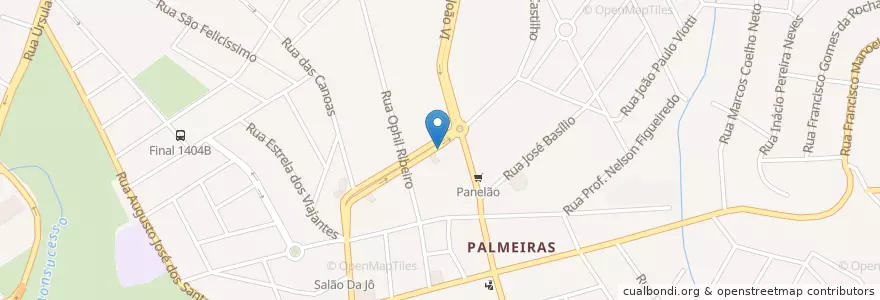Mapa de ubicacion de Ponto do Frango en 브라질, 남동지방, 미나스제라이스, Região Geográfica Intermediária De Belo Horizonte, Região Metropolitana De Belo Horizonte, Microrregião Belo Horizonte, 벨루오리존치.