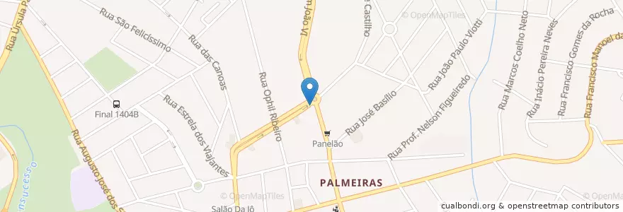 Mapa de ubicacion de Papa Pizza en Brésil, Région Sud-Est, Minas Gerais, Região Geográfica Intermediária De Belo Horizonte, Região Metropolitana De Belo Horizonte, Microrregião Belo Horizonte, Belo Horizonte.