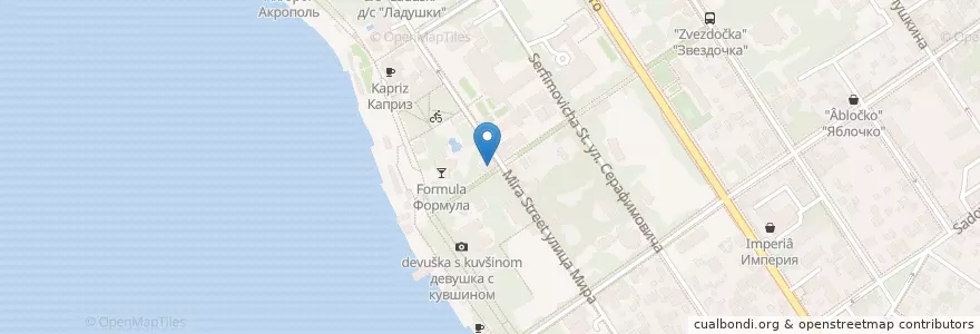 Mapa de ubicacion de Альфа-Банк en Russia, South Federal District, Krasnodar Krai, Городской Округ Геленджик.