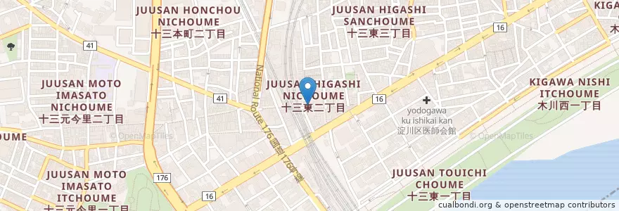 Mapa de ubicacion de ミスタードーナッツ en Japonya, 大阪府, 大阪市, 淀川区.
