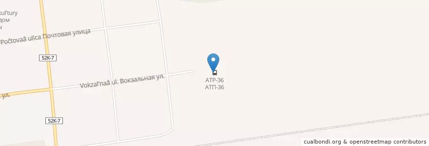 Mapa de ubicacion de АТП-36 en Rússia, Distrito Federal Siberiano, Омская Область, Калачинский Район, Калачинское Городское Поселение.
