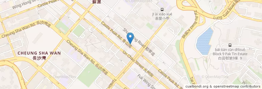 Mapa de ubicacion de Fubon Bank en چین, گوانگ‌دونگ, هنگ‌کنگ, کاولون, 新界 New Territories, 深水埗區 Sham Shui Po District.