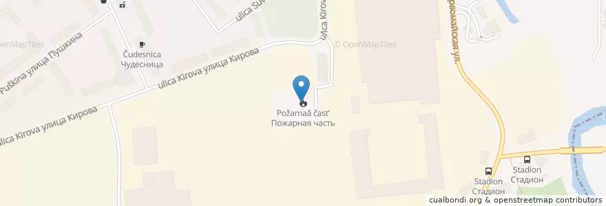 Mapa de ubicacion de Пожарная часть en Rusland, Centraal Federaal District, Oblast Moskou, Городской Округ Лосино-Петровский.