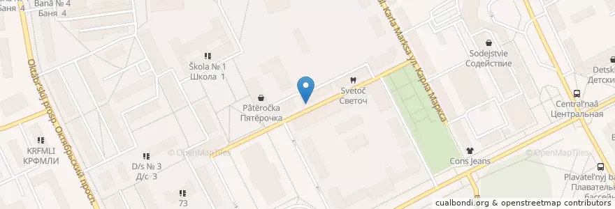 Mapa de ubicacion de Д/с № 3 en Rusia, Северо-Западный Федеральный Округ, Республика Коми, Городской Округ Сыктывкар.