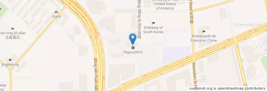 Mapa de ubicacion de Dragonfly Retreat en Китай, Пекин, Хэбэй, Район Чаоян.