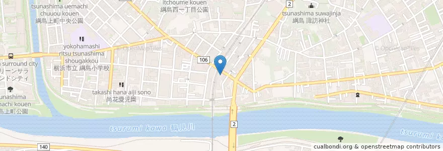 Mapa de ubicacion de 三菱東京UFJ銀行 en ژاپن, 神奈川県, 横浜市, 港北区.