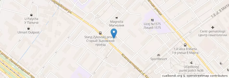 Mapa de ubicacion de Сбербанк en روسيا, Центральный Федеральный Округ, Москва, Северный Административный Округ, Район Аэропорт.