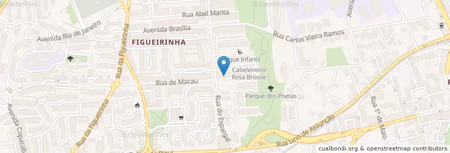 Mapa de ubicacion de VetTop en Portugal, Aire Métropolitaine De Lisbonne, Lisbonne, Grande Lisboa, Oeiras, Oeiras E São Julião Da Barra, Paço De Arcos E Caxias.