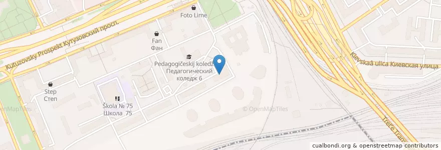 Mapa de ubicacion de Детский сад №1891 en Russie, District Fédéral Central, Moscou, Западный Административный Округ, Район Дорогомилово.