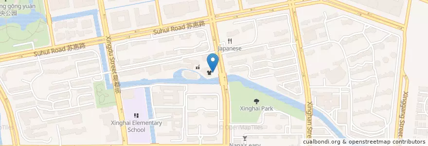Mapa de ubicacion de Pudong Development Bank en 中国, 苏州市, 江苏省, 姑苏区, 苏州工业园区直属镇, 苏州工业园区.